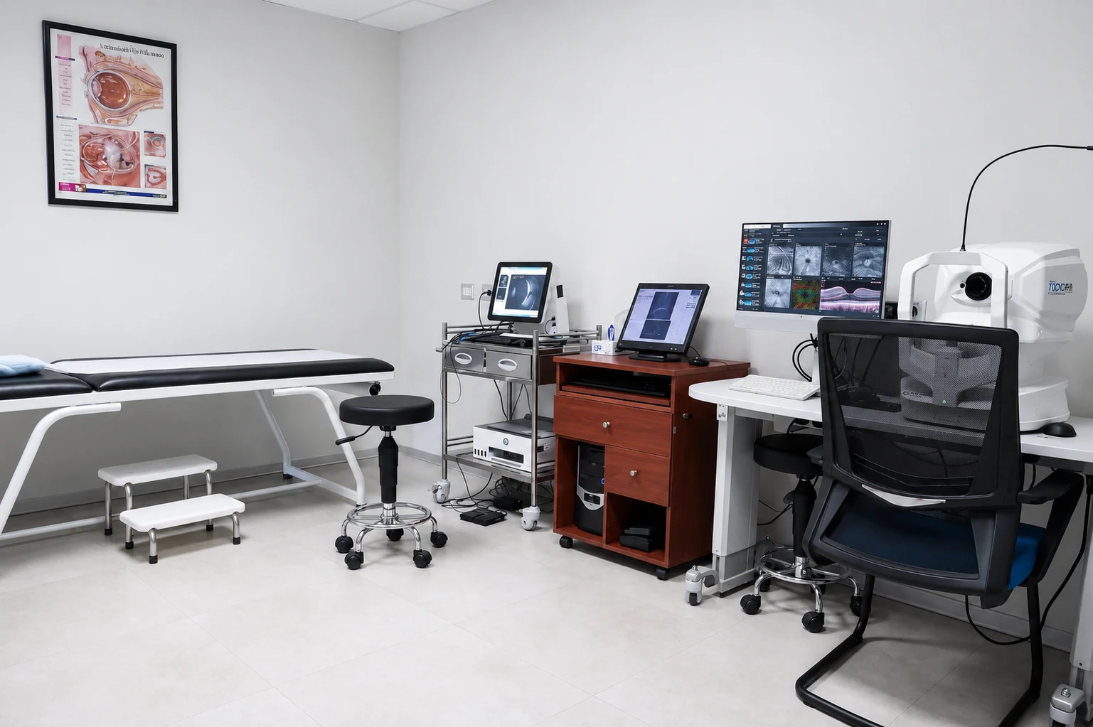 Sala de diagnóstico con varios equipos